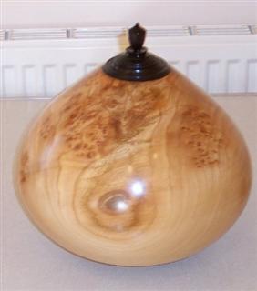 The highly commended Burr elm hollow form